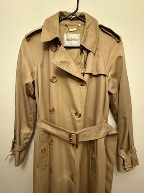 Saks Fifth Avenue Vintage Camel/Tan Trench Coat by Sanyo